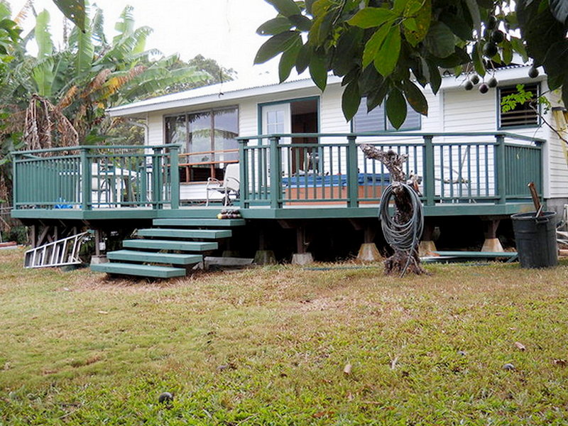 finished view of the back deck