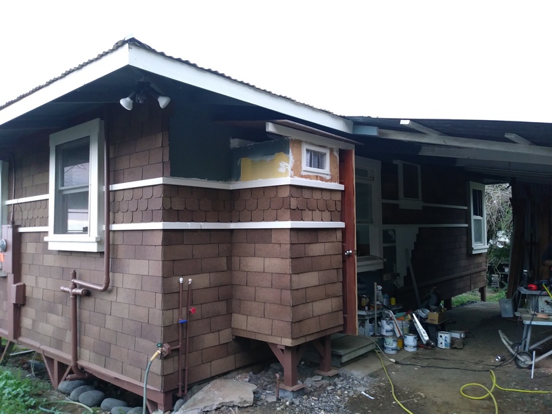 niche with four walls and some shingles