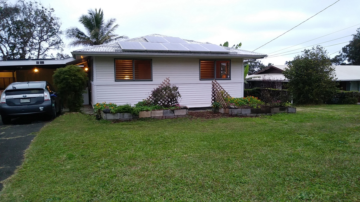 view of the house from the street