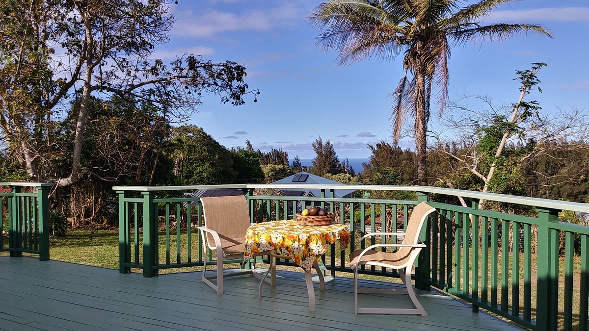 ocean view from back deck